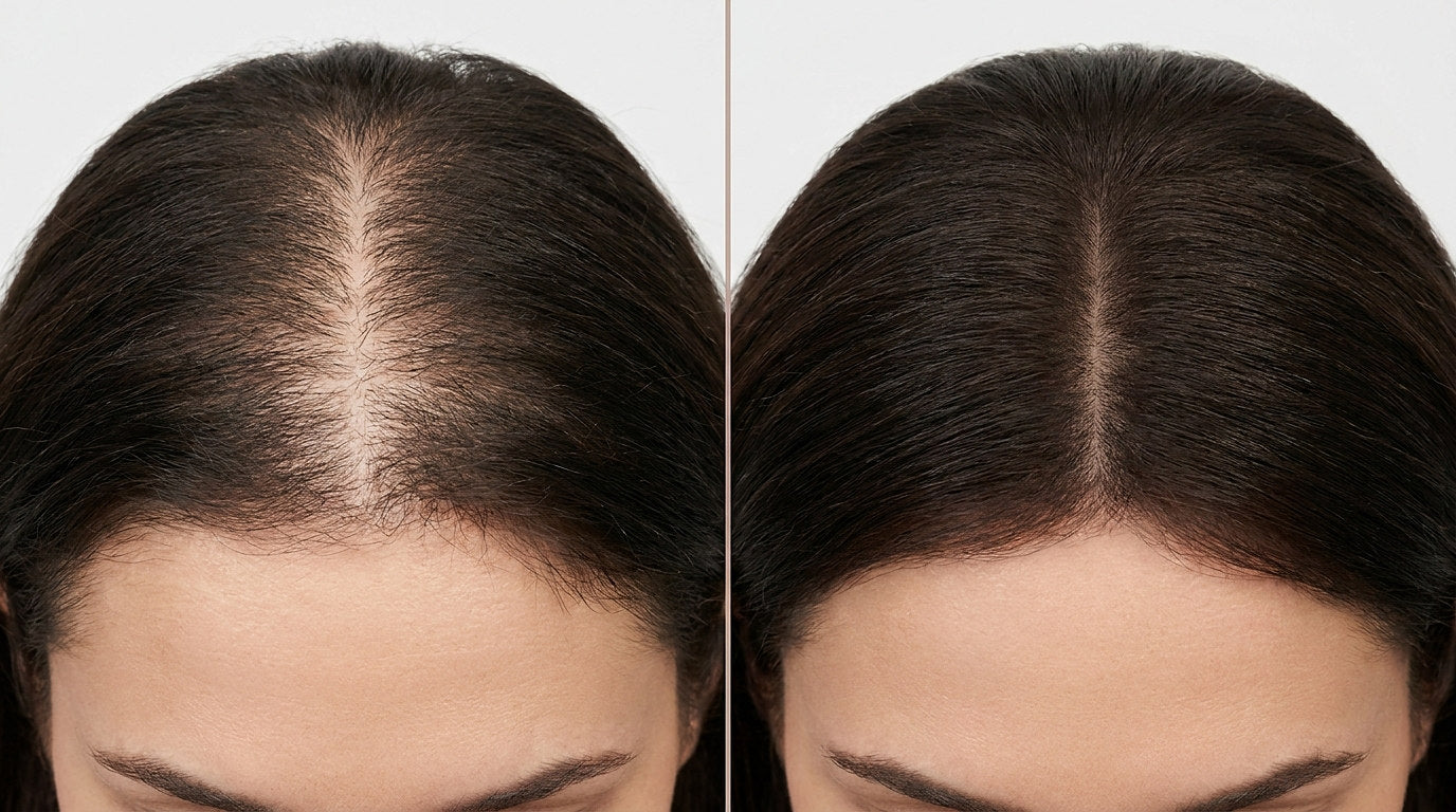 Before and after comparison