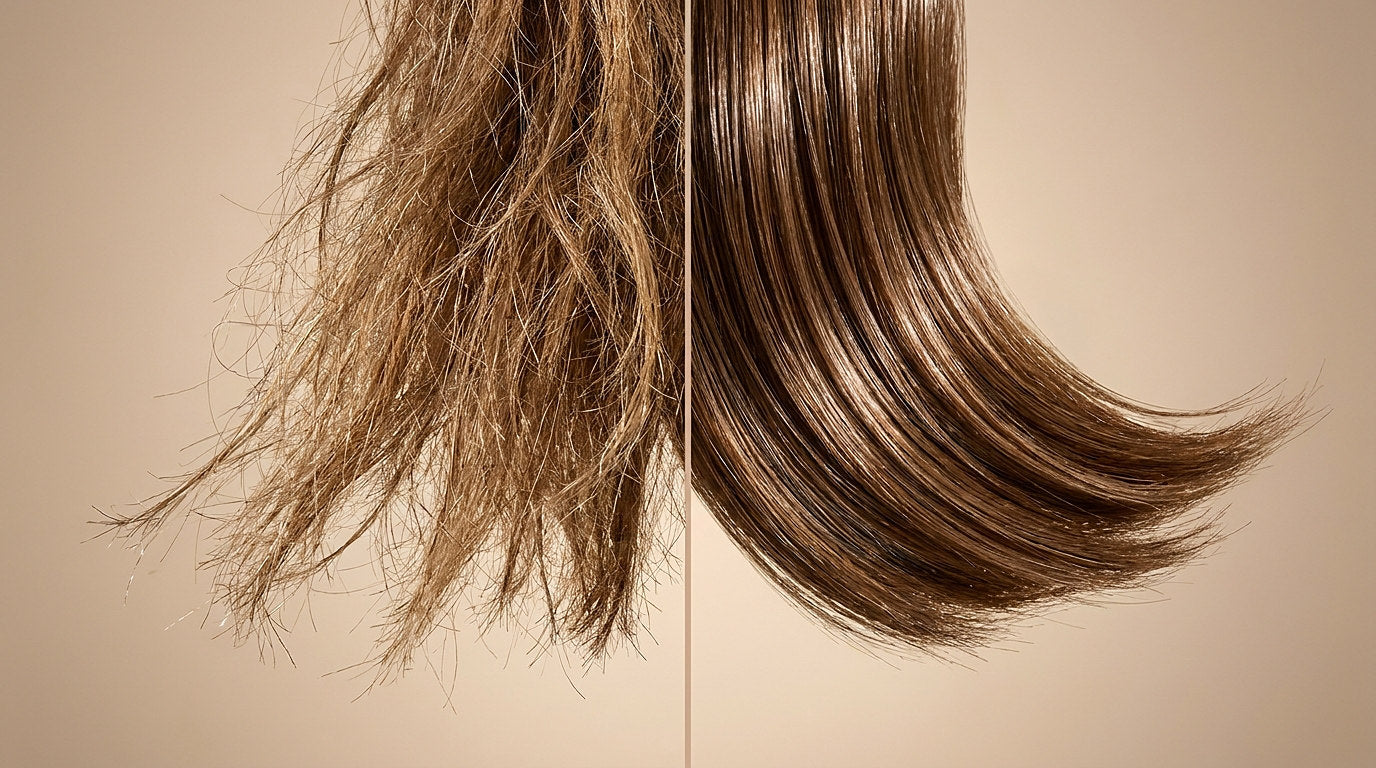 Before and after comparison