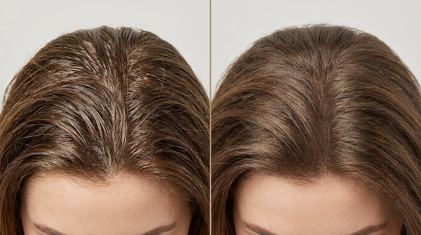 Before and after comparison