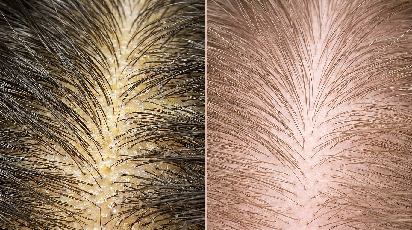 Before and after comparison