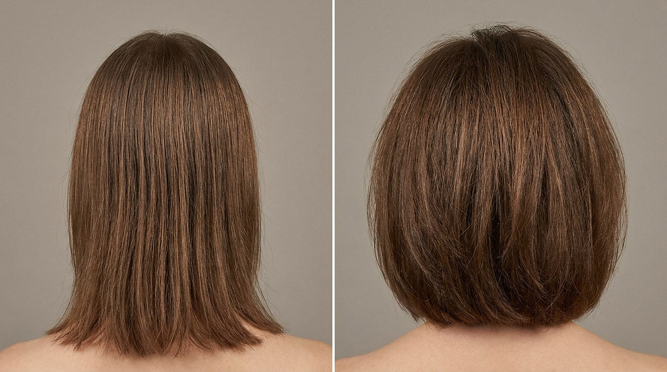Before and after comparison