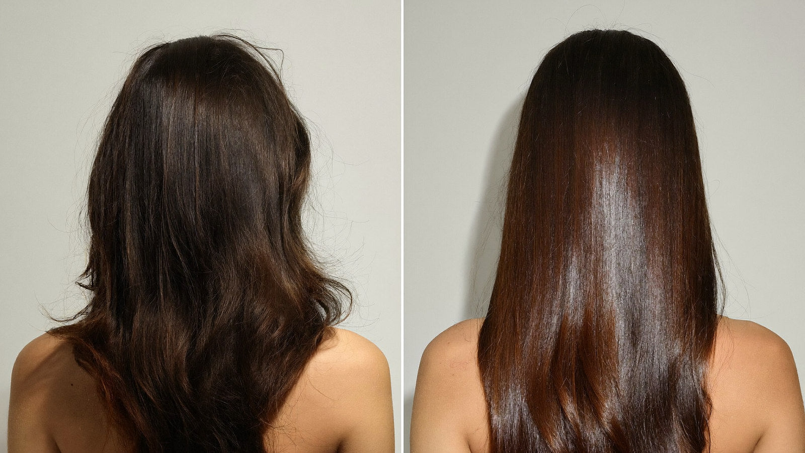 Before and after comparison