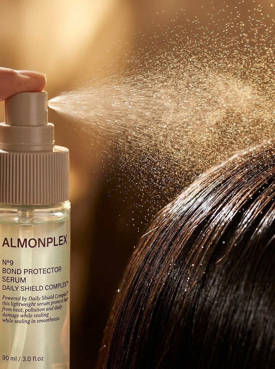 N°9 Bond Protector Serum in use
